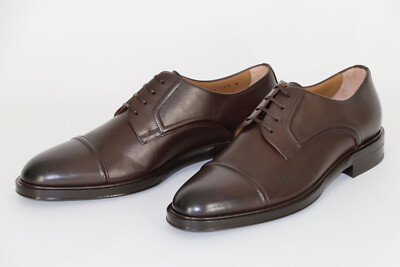 HUGO BOSS Schuhe, Mod. Hunton_Derb_ltctst, Gr. 42 / UK 8, Dark Brown