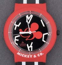 Lorus Mickey Mouse  Co. Red  Black Character Watch in Box