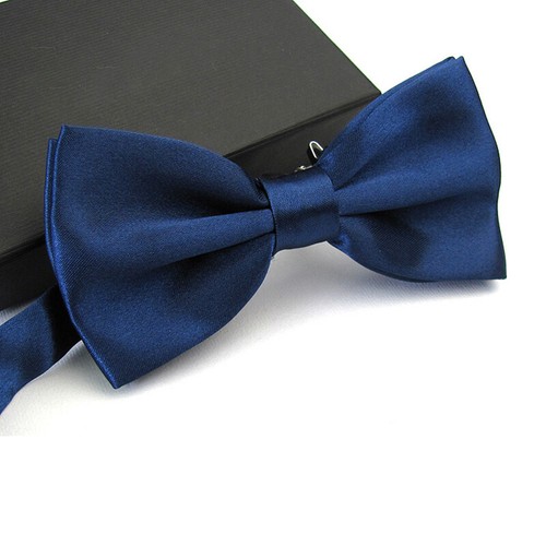 Men Satin Bowtie Classic Wedding Party Bow Tie Solid Color Adjustable Neckt~NA - Picture 5 of 21