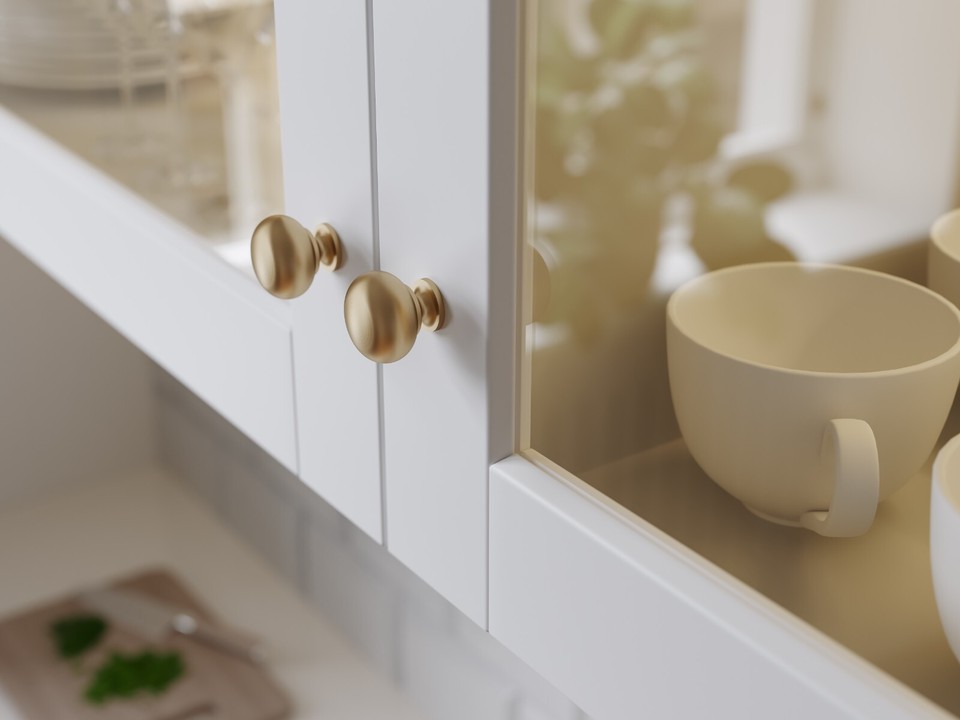 Kitchen Cupboard Door Drawer Round Knob Handle Bergamo by GTV 8