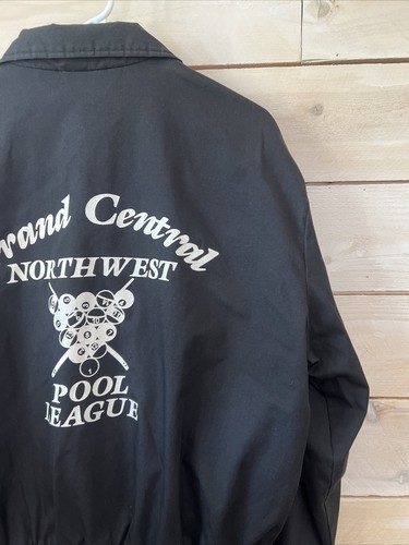 VTG 1970s The LTD Pool League Jacket Named Black Sz L - Picture 2 of 6