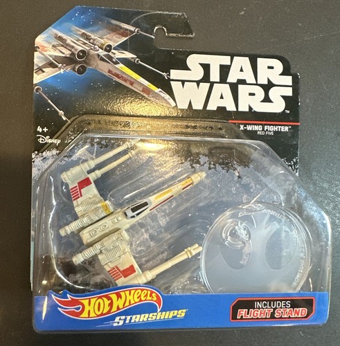 Star Wars Hot Wheels Rogue One (2014) X-Wing Fighter Red Five Starships Toy - 第 1/6 張圖片
