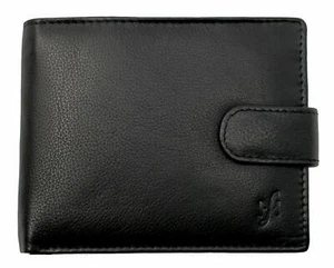 Mens RFID Blocking Classic Bifold Coin Pocket Leather Wallet with Gift Box 1110