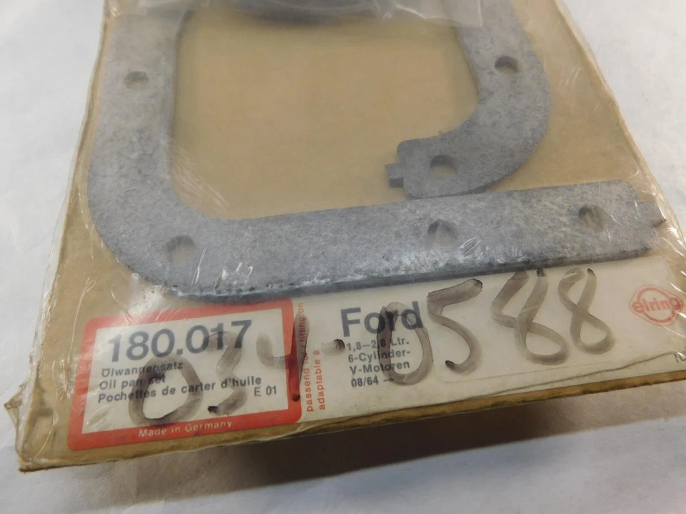 Junta do cárter da panela de óleo para FORD MERCURY Pinto Capri V6 1974-1986 Felpro & Elring - Imagem 4 de 4