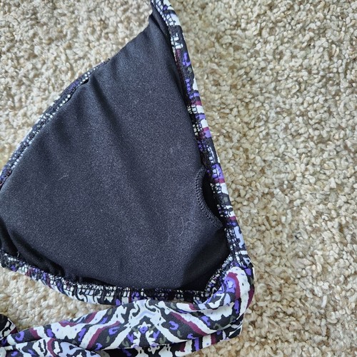 Mossimo Womens Bikini Size M/L Purple Tie Halter Neck Two Piece Swim Suit - Picture 5 of 9