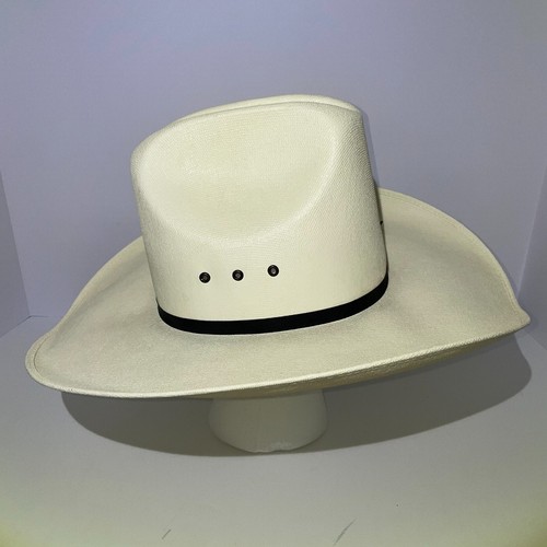 Western Express Appaloosa Straw Cowboy Hat Size 6 7/8 Made in Mexico - Picture 3 of 9