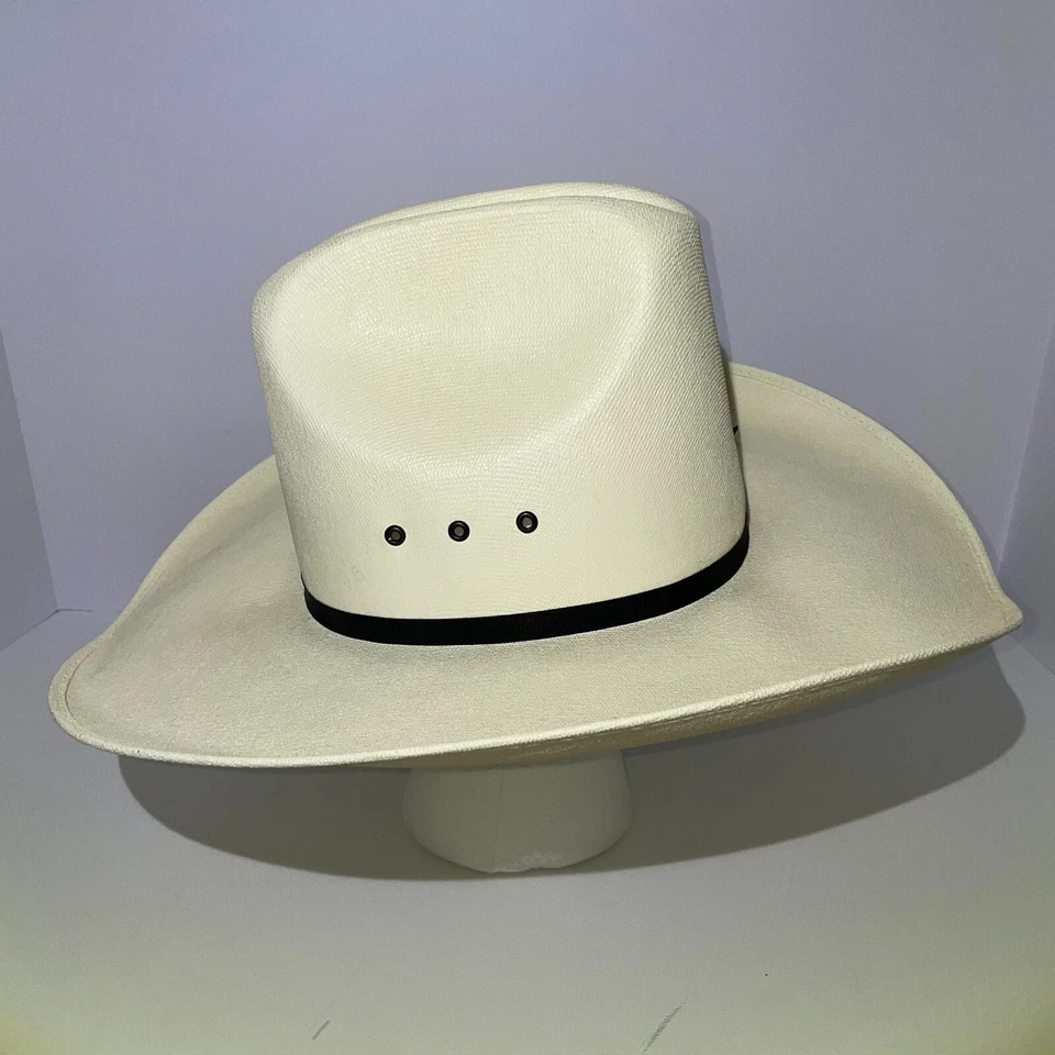 Sombrero Vaquero Western Express Appaloosa Paja Talla 6 7/8 Hecho en México Foto 3 de 4