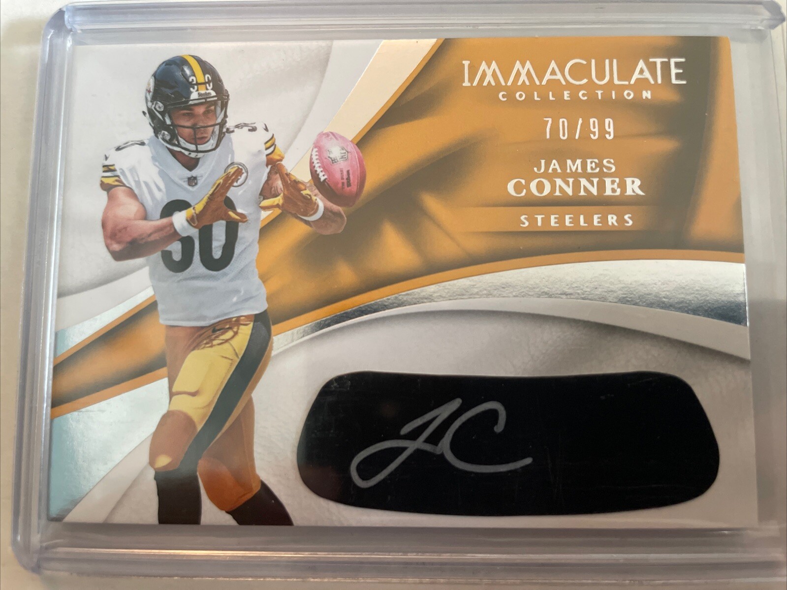 James Conner Panini Immaculate Collection Rookie Eye Black Autographs #EBJC Base