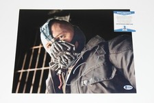 THE DARK KNIGHT RISES TOM HARDY SIGNED 'BANE' 11X14 PHOTO BECKETT COA BATMAN