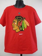 New Minor Flaw Chicago Blackhawks Kids Size L Large 7 Red Shirt