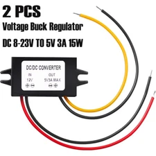 12V to 5V 3A 15W Buck Converter DC Voltage Step Down Regulator for Car GPS Phone