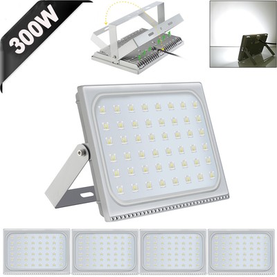5X 300W Slim Super Power LED Flood Light Cool White Indoor Outdoor Security