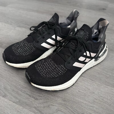 Adidas UltraBoost 20 Running Shoes Sneakers Women’s Size Black Pink  Tint