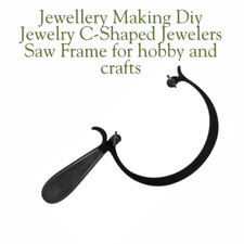 Jubilers Kształt C Zakrzywiona rama piły okrągłej z 12 ostrzami Biżuteria Hobby i rzemiosło