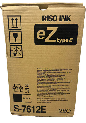 Risograph S-7612E Original Black Ink For EZ200 / EZ300 / EZ370 / EZ570