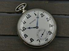 10s vintage pocket watch Zenith manual wind 18''' greek letters