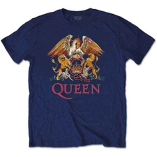 Queen Classic Crest Official Childrens Tee T-Shirt Boys Kids