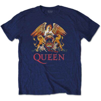 Queen Classic Crest Official Childrens Tee T-Shirt Boys Kids
