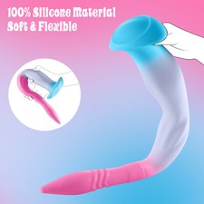 19.2" Super Long Anal Plug Prostate Toy,Huge Liquid Silicone Dildo Sex toy Women