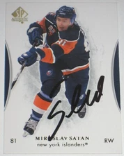 MIROSLAV SATAN SIGNED UPPER DECK SPA NEW YORK ISLANDERS CARD AUTOGRAPH AUTO!!!