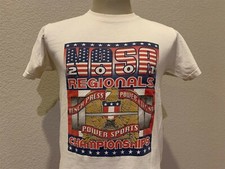 Vintage 2000  s NASA Regionals Powersports 2001 Championships White T Shirt Sz S