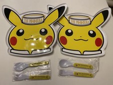 2 Plates Spoon Fork Pokemon Limited Edition The Peninsula Tokyo Pikachu