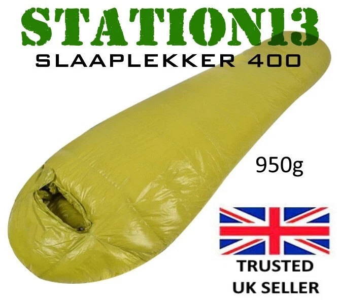 Goose Down Sleeping Bag - SLAAPLEKKER 400 - 1/2 Season - 950g - STATION13 - NEW!
Opens in a new wind