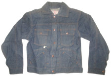 NWOT Vintage Dee Cee size 14 blue denim kids jean jacket never washed or worn