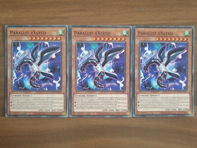 3x Yu-Gi-Oh! ETCO-DE001 Parallel Exceed Common NM 1st Ed