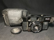 VINTAGE CAMERA, YASHICA AUTO FOCUS S, WITH CASE  FLASH, 38MM LENS