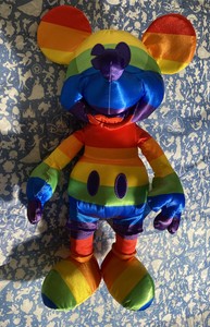 Disney Parks 2020 Mickey Mouse Rainbow Pride Month Plush Soft Stuffed Toy NEW | eBay