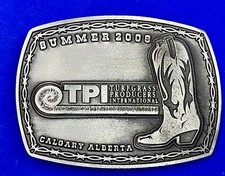 Tpi Turfgrass Producers International Belt Buckle Calgary Alberta Belt Buckle