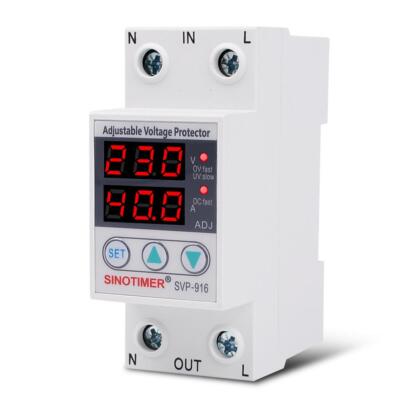 Single-phase AC 230V Din Rail Voltage Surge Protector Relay with Limit Current Q