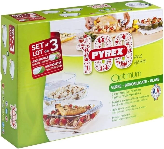 Pyrex – Pirofila 41 x 10 x 28 cm Trasparente - Immagine 3 di 3