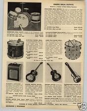 1953 PAPER AD Rickenbacker Electro Electric Guitar Cremona Spanish Vibraharp