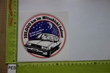 Alter Aufkleber Autohaus Werkstatt MITSUBISHI Galant 385.000 km