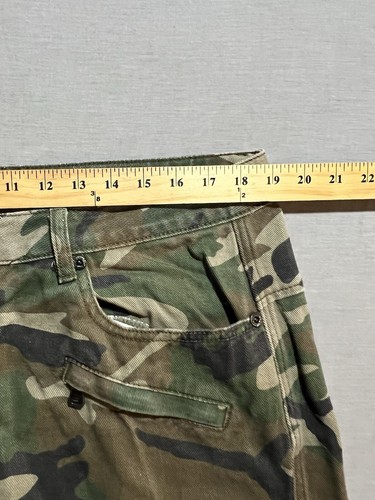 Smoke Rise Skinny Shorts Mens 38 Camo Camouflage Utility Lounge Military - Picture 7 of 10
