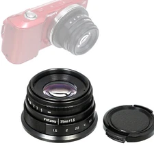 Fotasy 35mm 1.6 Prime Lens APS-C sensor Sony NEX-5N NEX-5R NEX5T NEX6 NEX7 a6600