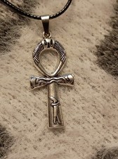 Stunning Egyptian Ankh/Key of Life Necklace Healing Wicca Pagan 18"