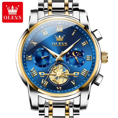 OLEVS New Luxury Men's Watches Quartz Watch Waterproof Luminous Wristwatches