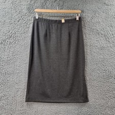 New MILLERS Womens Pencil Skirt Size 10 Grey Stretch Knit Knee Length