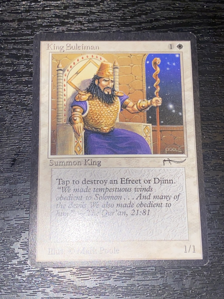 King Suleiman MTG アラビアンナイト King Suleiman X1 Mtg Arabian Nights Nm/Mint | eBay