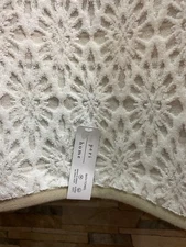 Peri Home Medallion 30221 Jacquard Cotton Bath Towel  27x55” - Linen Beige White