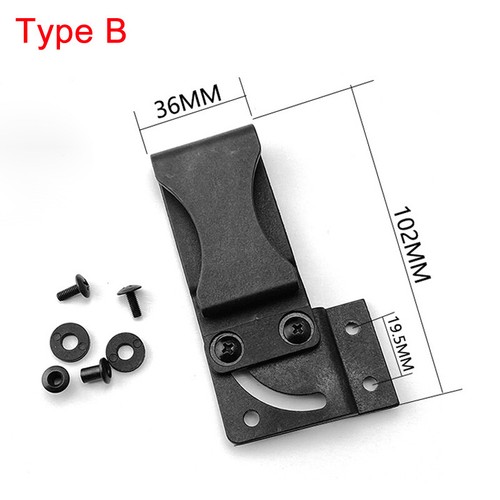 Universal K Sheath Waist Clip With Screws For KYDEX Sheath Tools Accessories - Picture 9 of 9