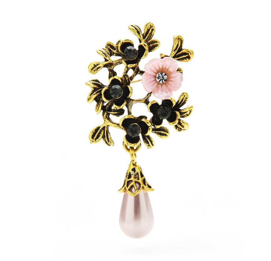 Elegant Flower Pearl Brooch for Stylish Jewelry Accessories