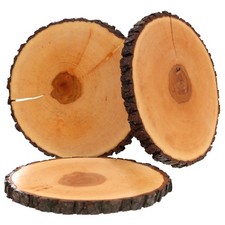 Lackiertes Riss Rindenbrett Esche rund - Rissbrett Baumscheibe Rindenscheibe