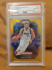 Luka Doncic 2022 Panini Prizm All Stars Monopoly Gold PSA 10 Gem Mint 45/49.POP6
