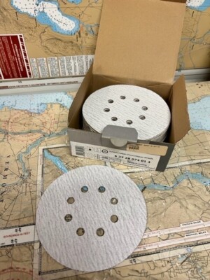 FEIN pack of 50 #6-37-28-074-01-4 Random Orbit Sanding Paper Dust-Free  80 grit.