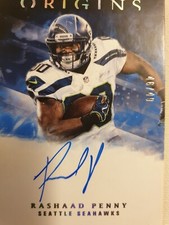 RASHAAD PENNY 2018 PANINI ORIGINS AUTOGRAPH ROOKIE SEATTLE SEAHAWKS 