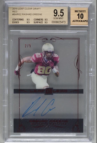 2015 Leaf Clear Rashad Greene #BA-RG2
